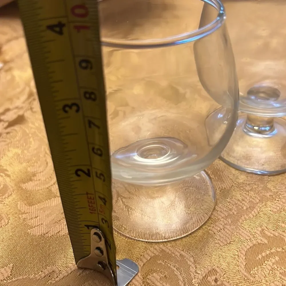 Vintage Mini Brandy Snifter Shot Glasses, Set of 4
